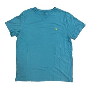 Polo Ralph Lauren Blue V-Neck Short Sleeve Shirt